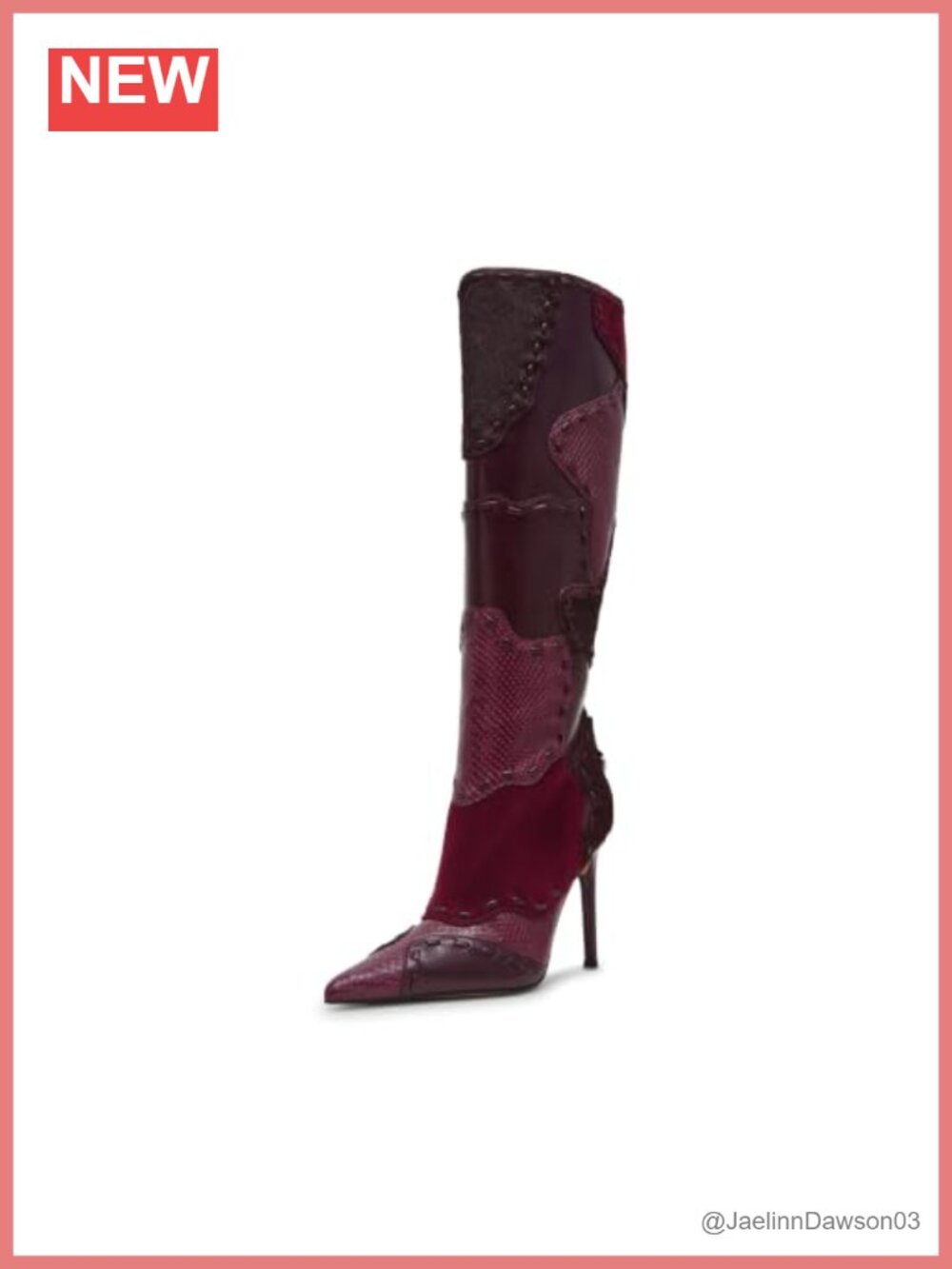 Steve Madden Revive Knee High Stiletto Heel Pointed Toe Boots